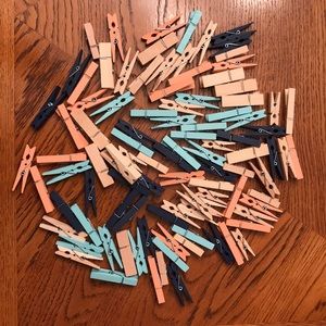 Clothespins, varied sizes/colors